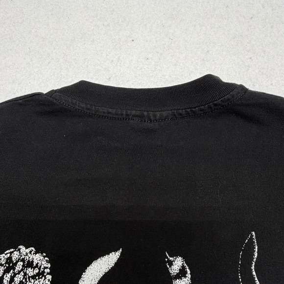 Vintage 1986 Hep Cat Front and Back Graphic T-Shirt Single Stitch Black Large - Picture 11 of 12